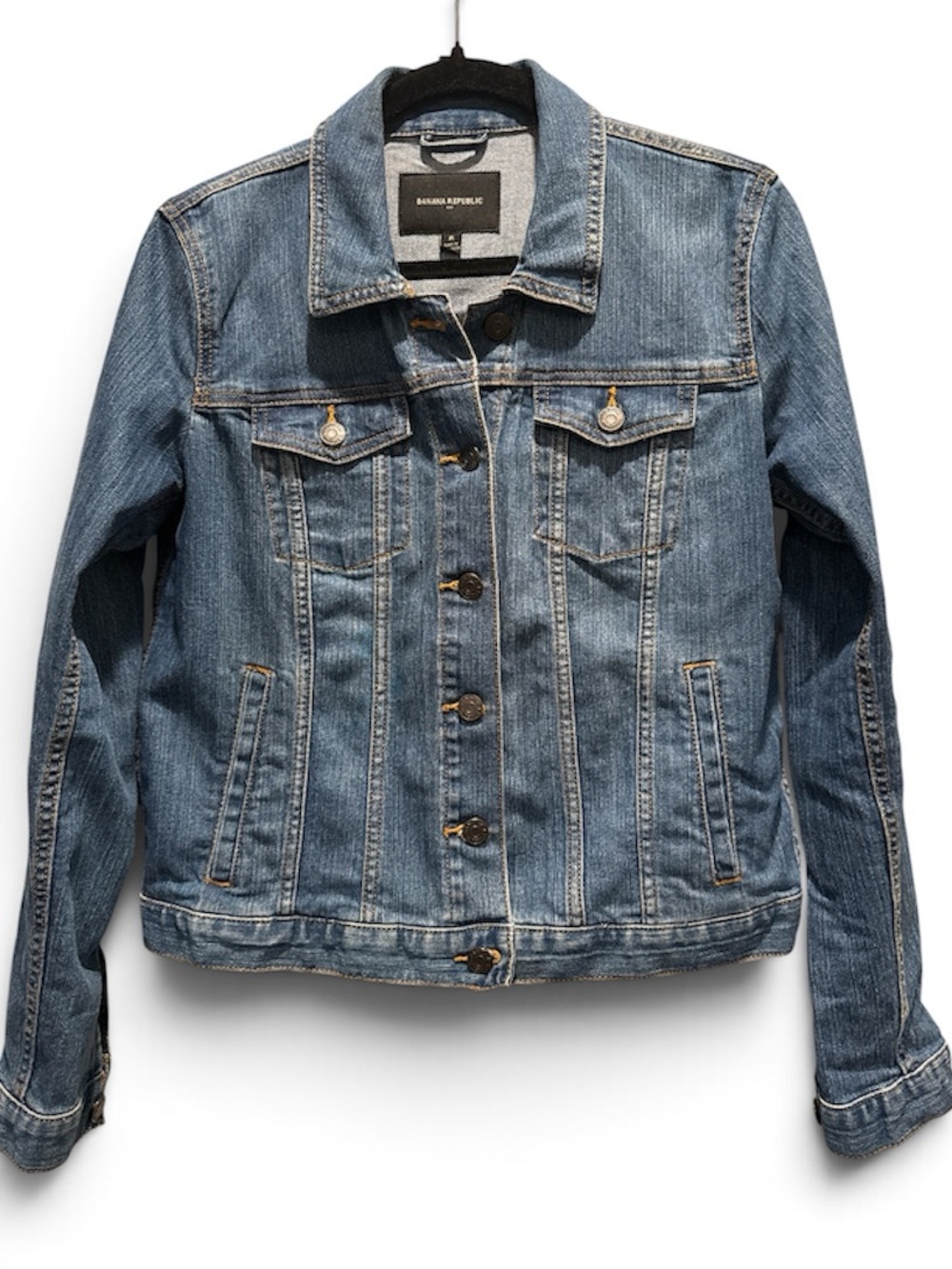 Banana Republic Cropped Stretch Jean Jacket - Size Medium